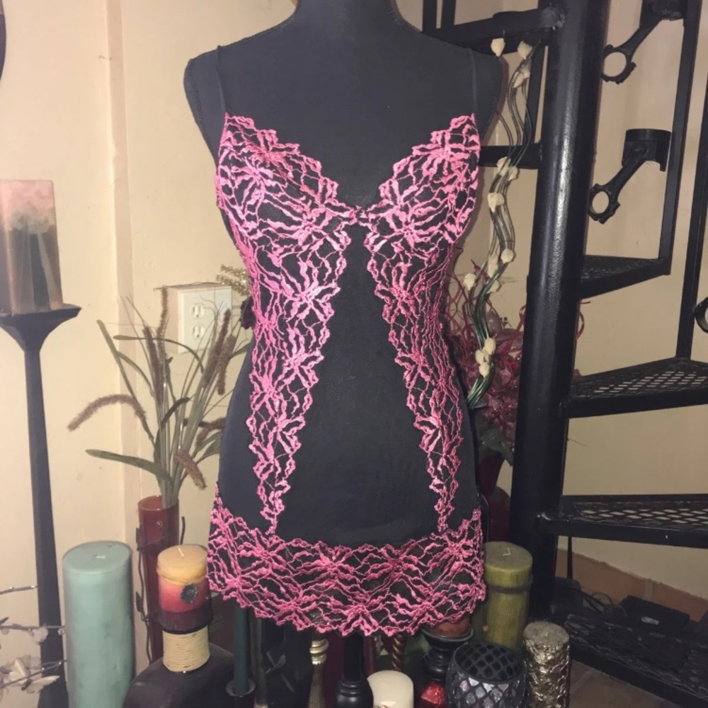 Vintage Frederick’s Sexy Sheer Chemise Slip One Piece Lingerie